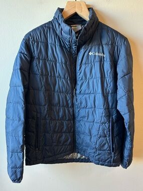Columbia men’s Navy Packable Puffer Jacket
